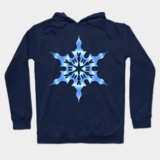 Blue Snowflake Hoodie